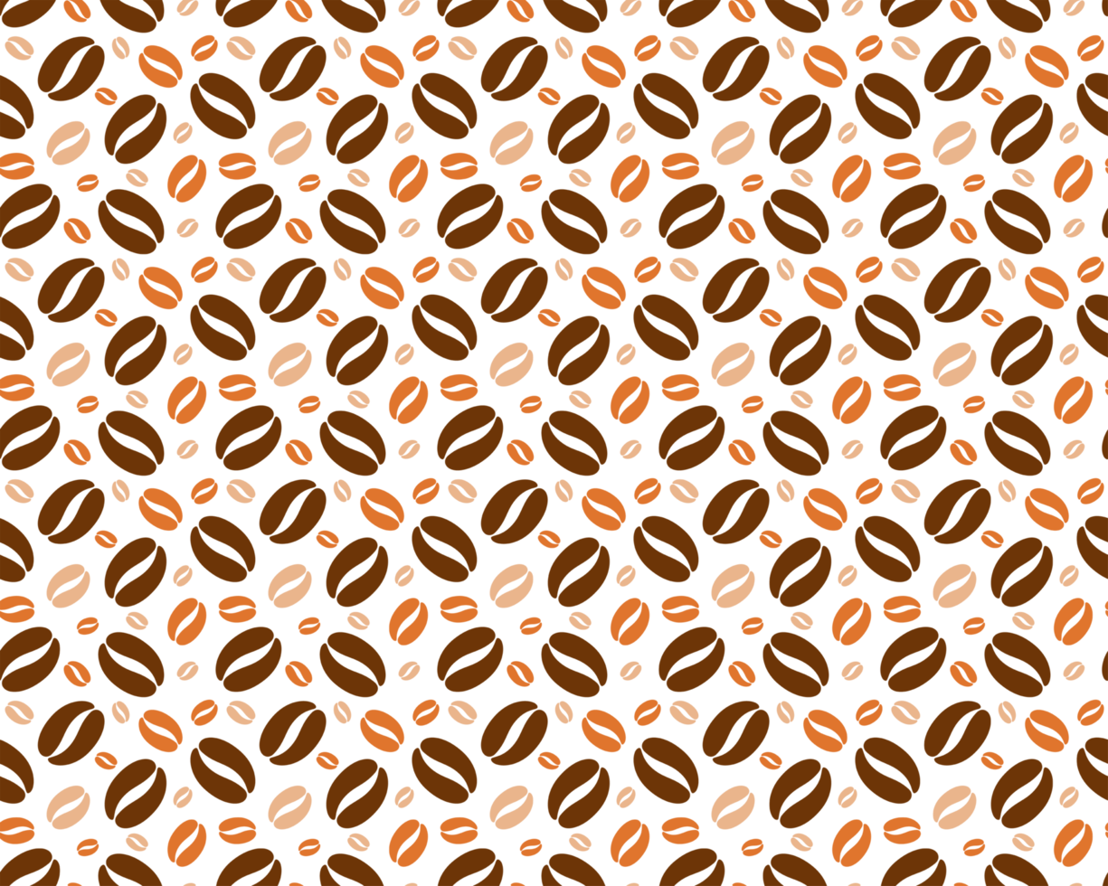 Seamless Coffee Beans Wallpaper Background png