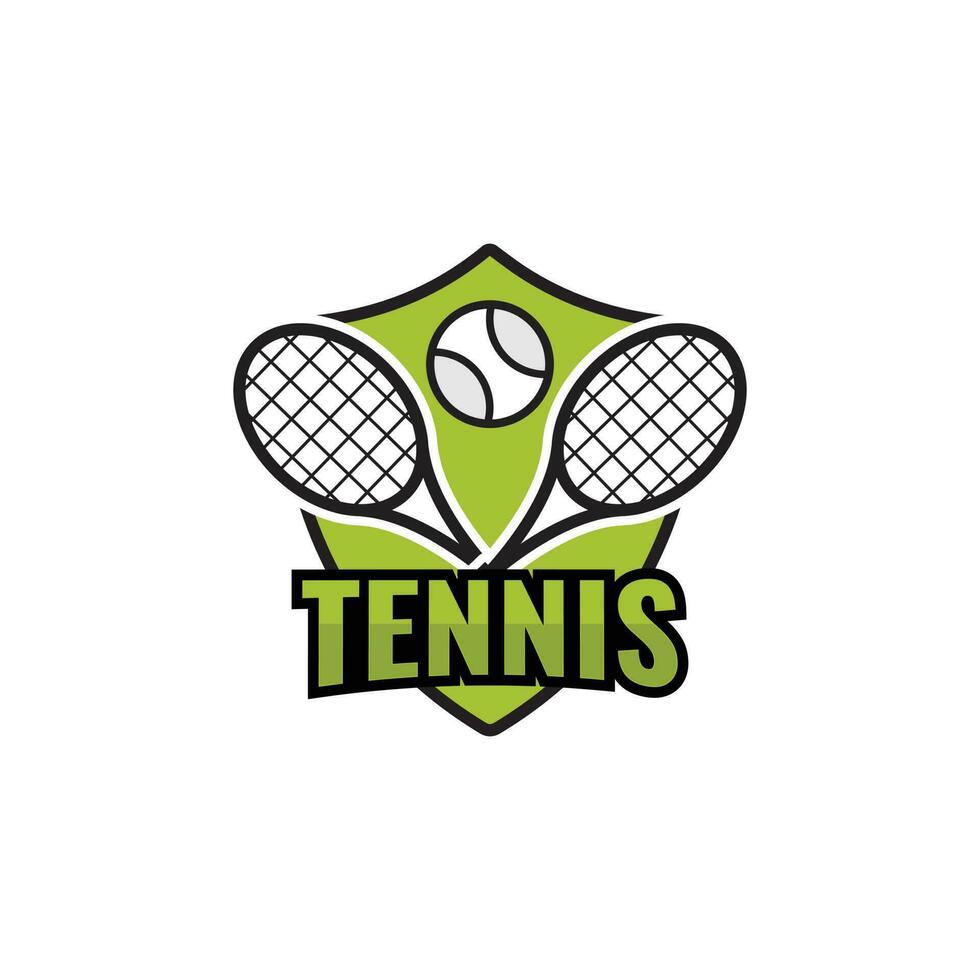 tenis logo diseño deporte vector