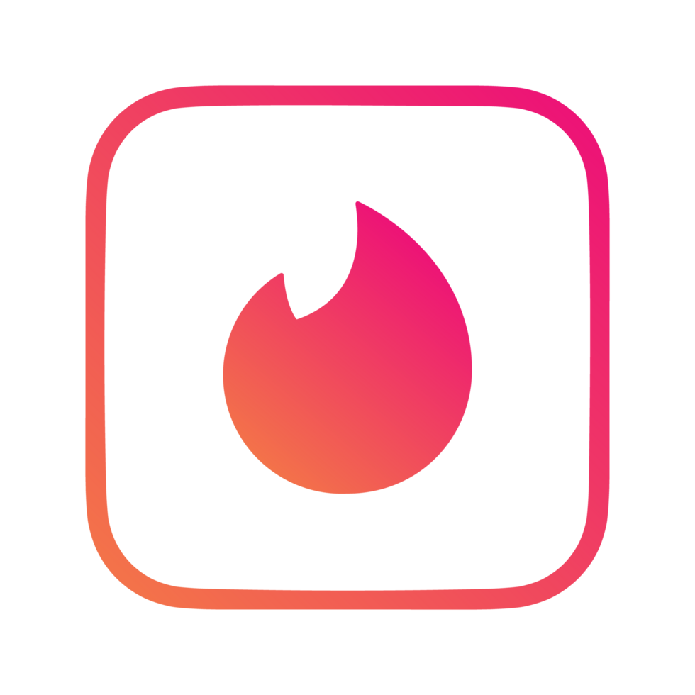Tinder app logo png, Tinder app logo transparent png, Tinder app icon transparent free png
