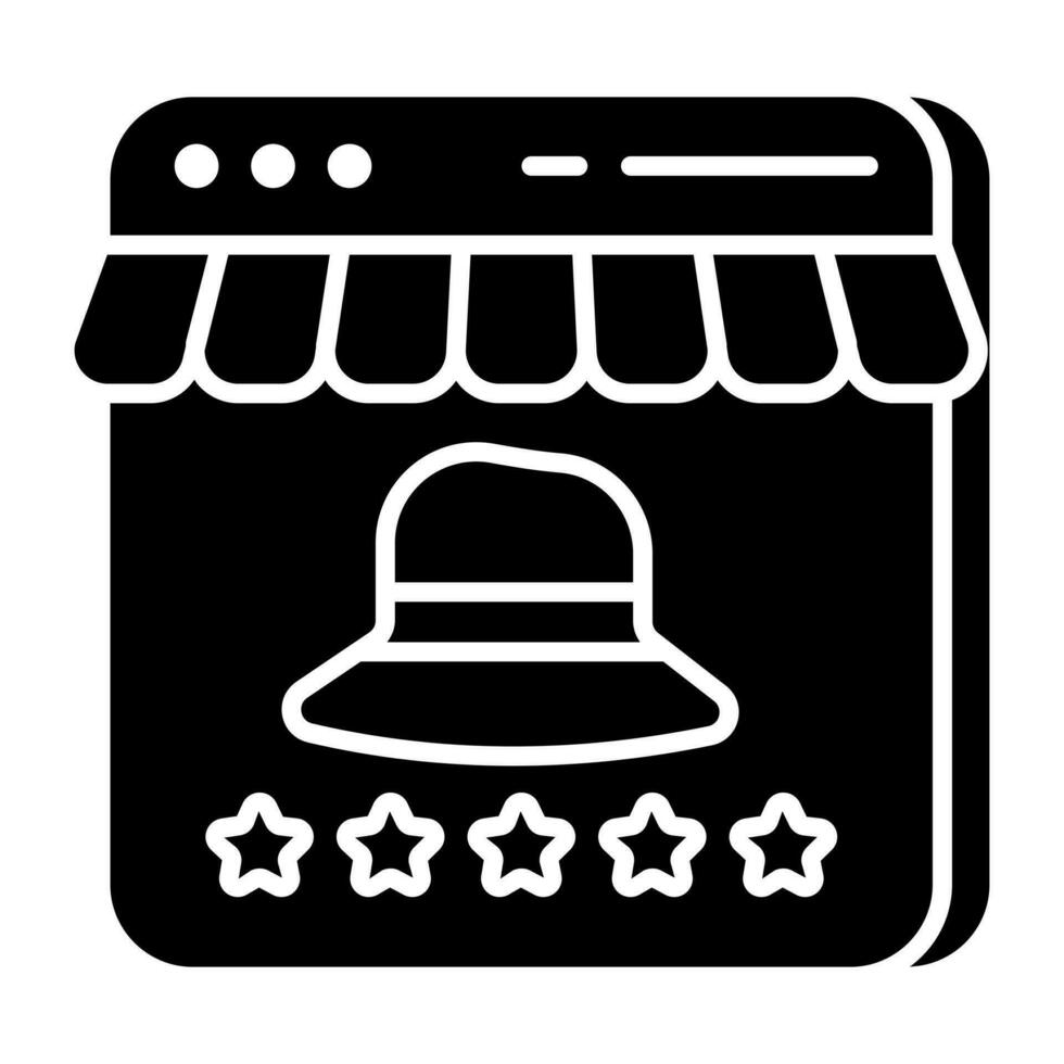 Unique design icon of shopping website vector