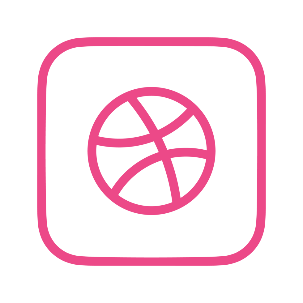 Dribbble logo png, Dribbble logo transparent png, Dribbble icon transparent free png