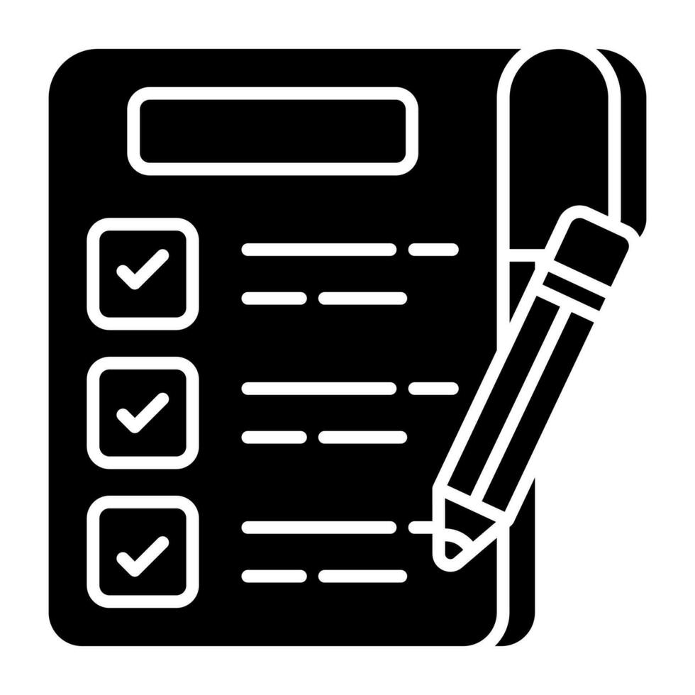 An editable design icon of checklist 23987012 Vector Art at Vecteezy