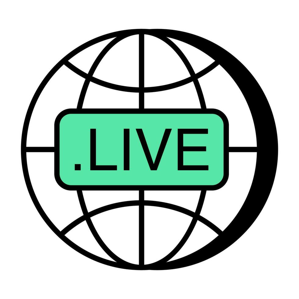 Editable design icon of global live streaming 23987185 Vector Art at