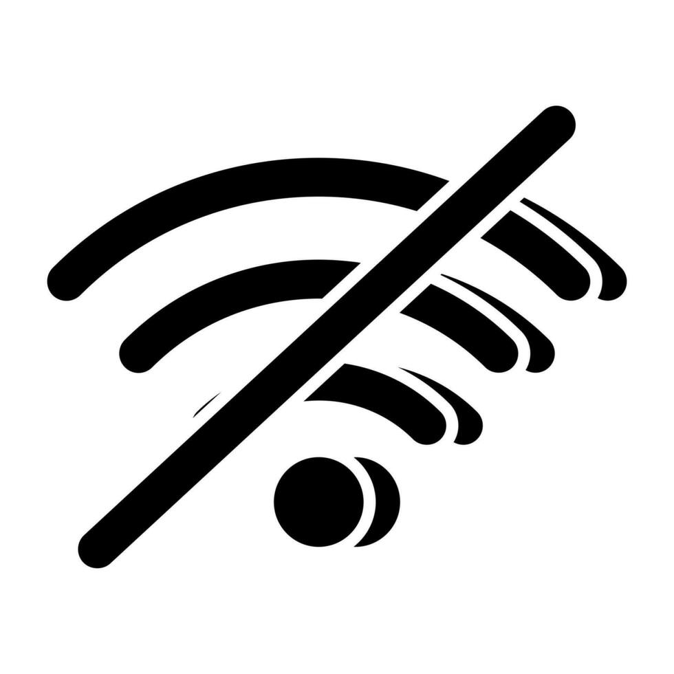 prima descargar icono de No Wifi vector