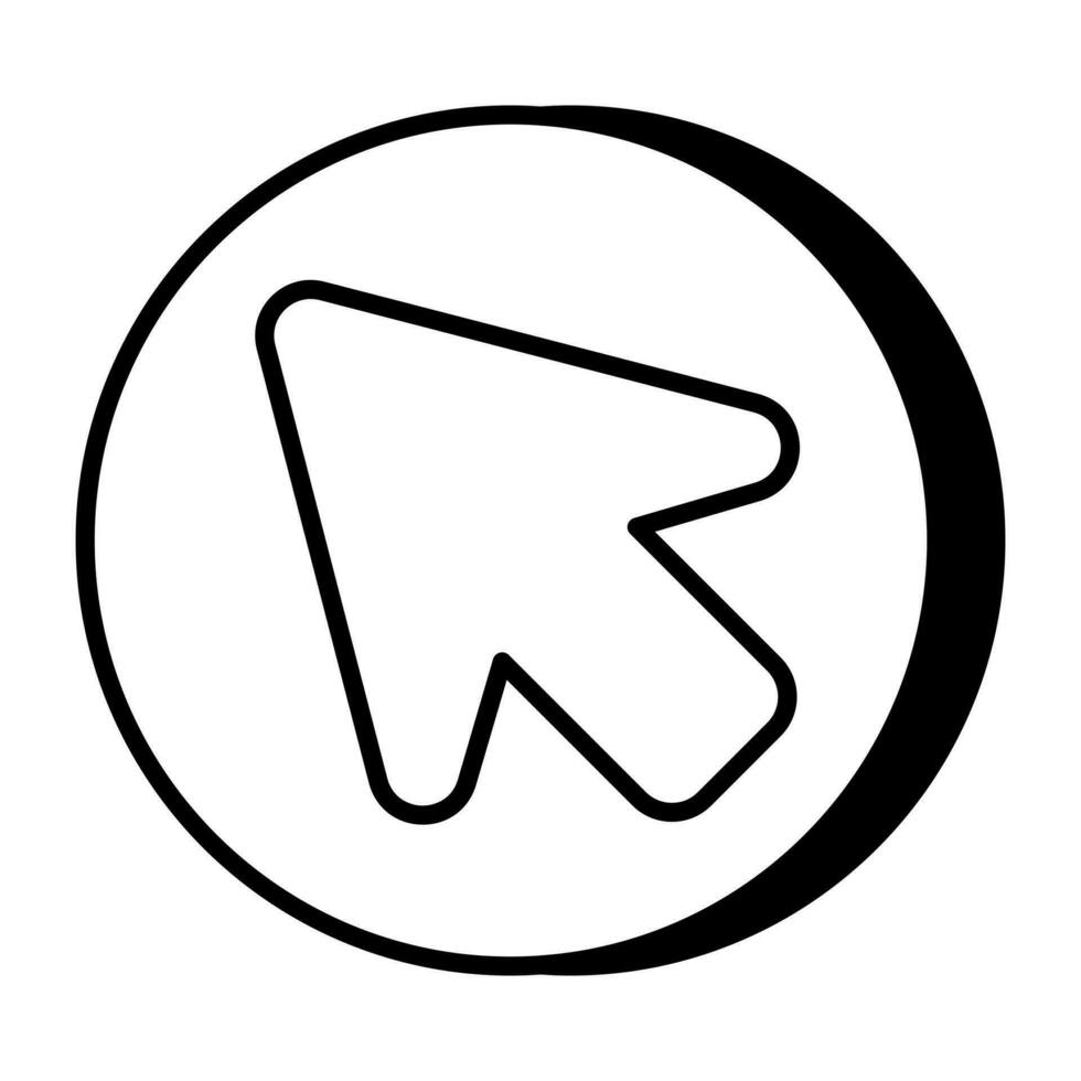 Upward arrow icon, editable vector