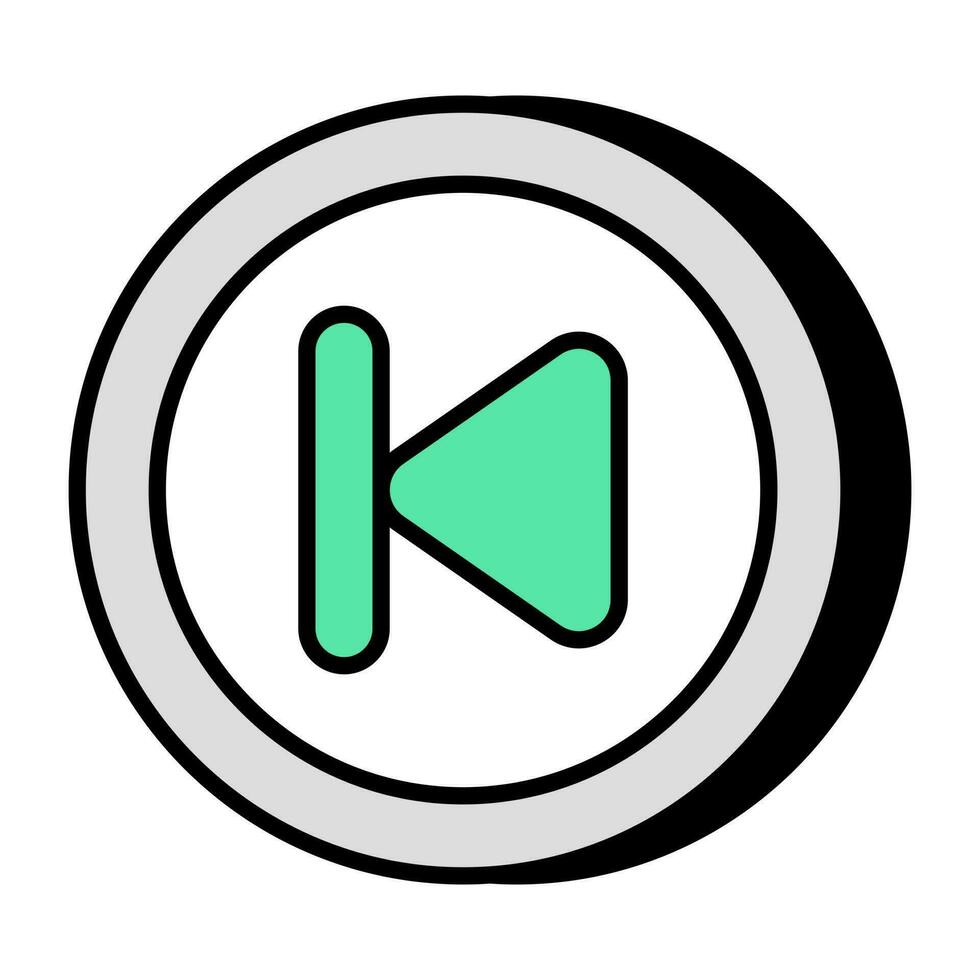 An icon design of forward play button vector