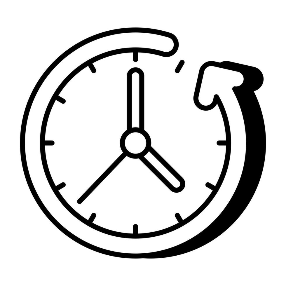 Creative design icon of round the clock 23987604 Vector Art at Vecteezy