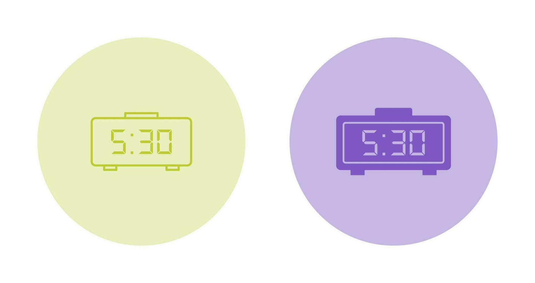 Digital Clock Vector Icon