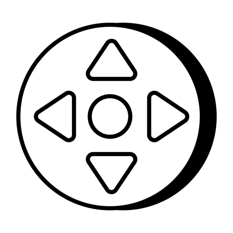 Editable design icon of control buttons vector