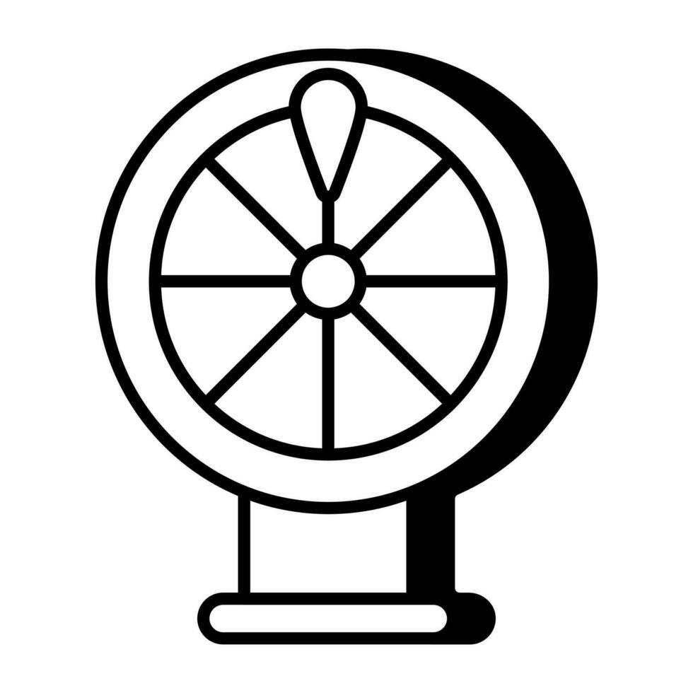 Premium download icon of fortune wheel vector