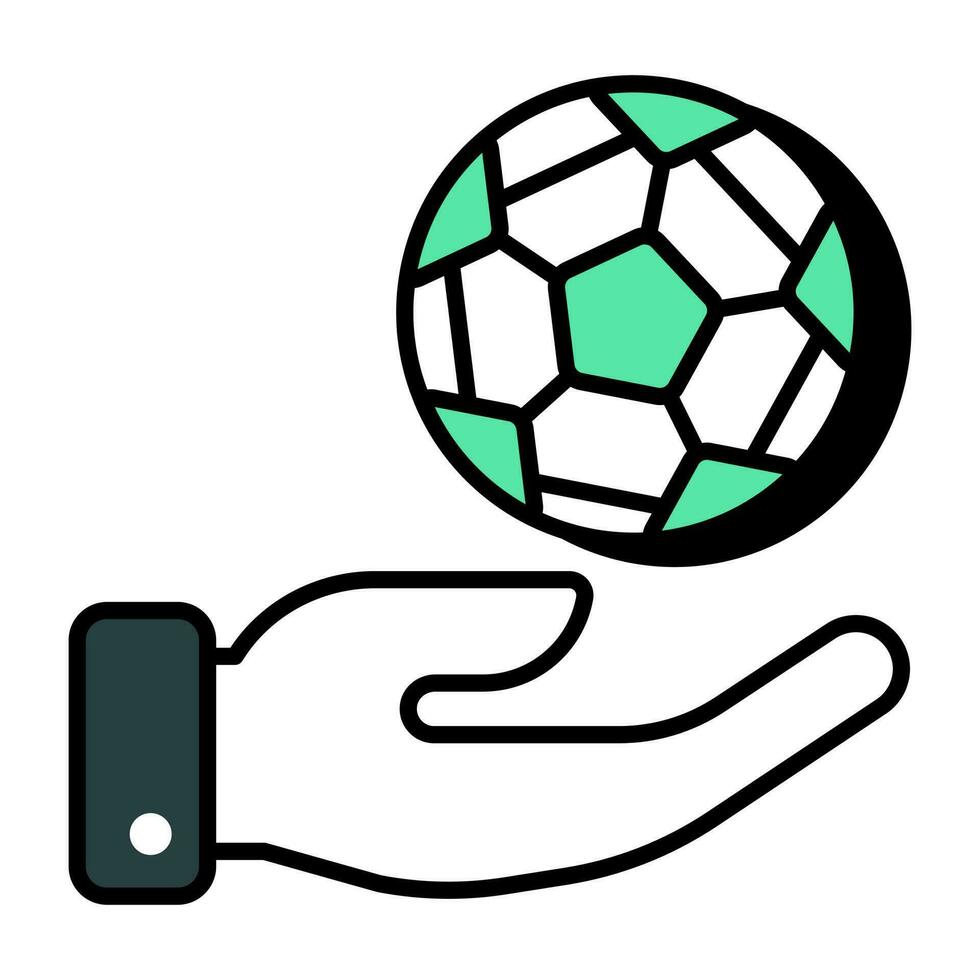 Modern design icon of football vector