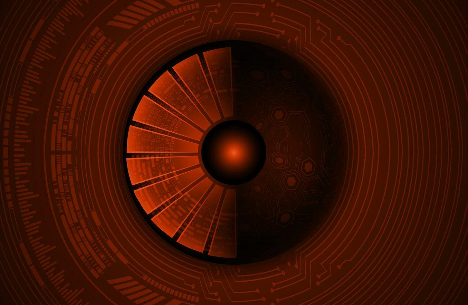 Modern Cybersecurity Technology Icon Pack with Eyes vector