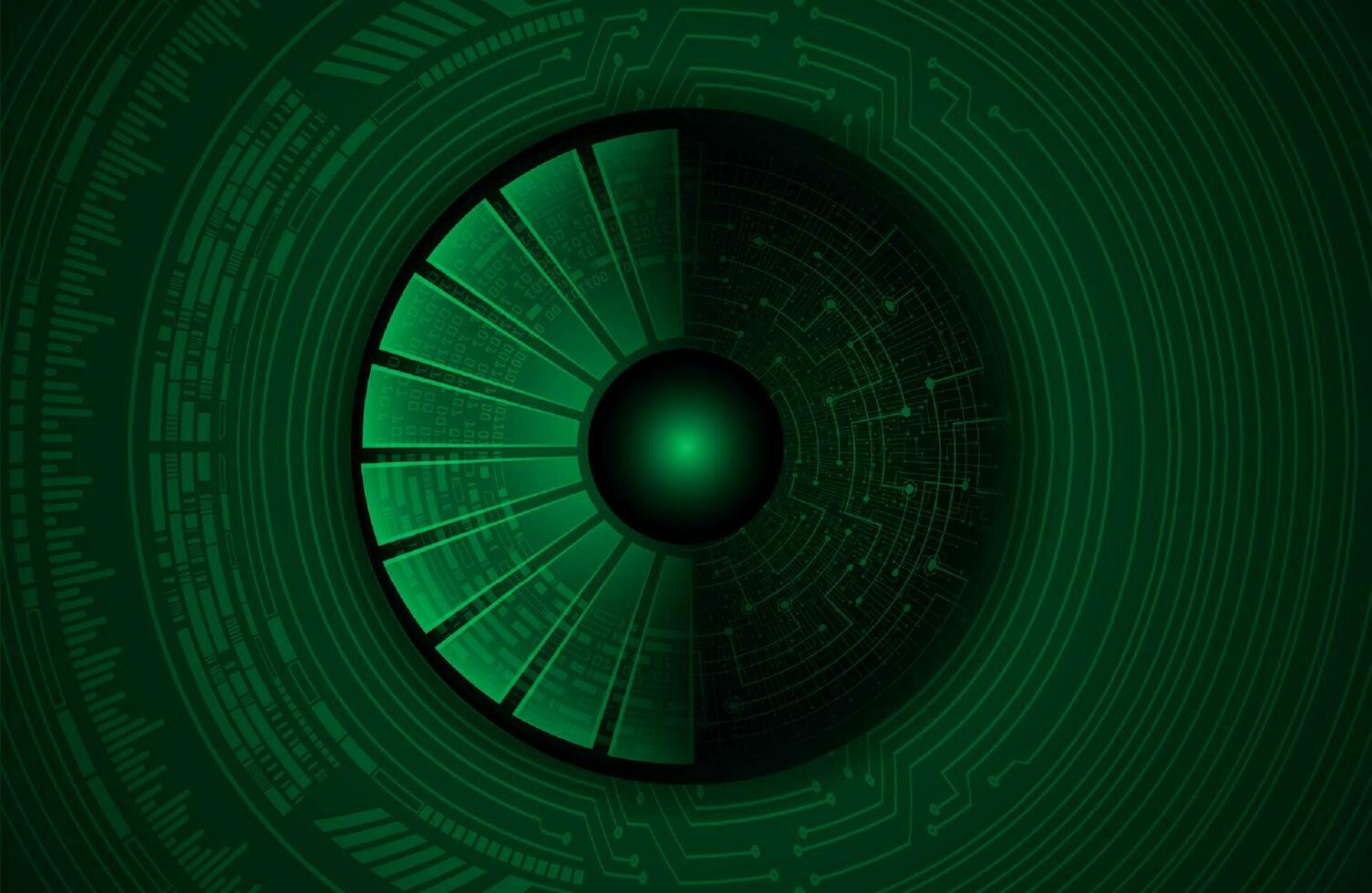 Modern Cybersecurity Technology Icon Pack with Eyes vector
