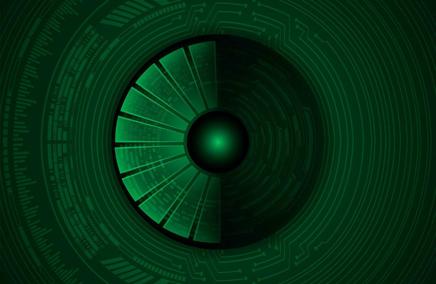 Modern Cybersecurity Technology Icon Pack with Eyes vector