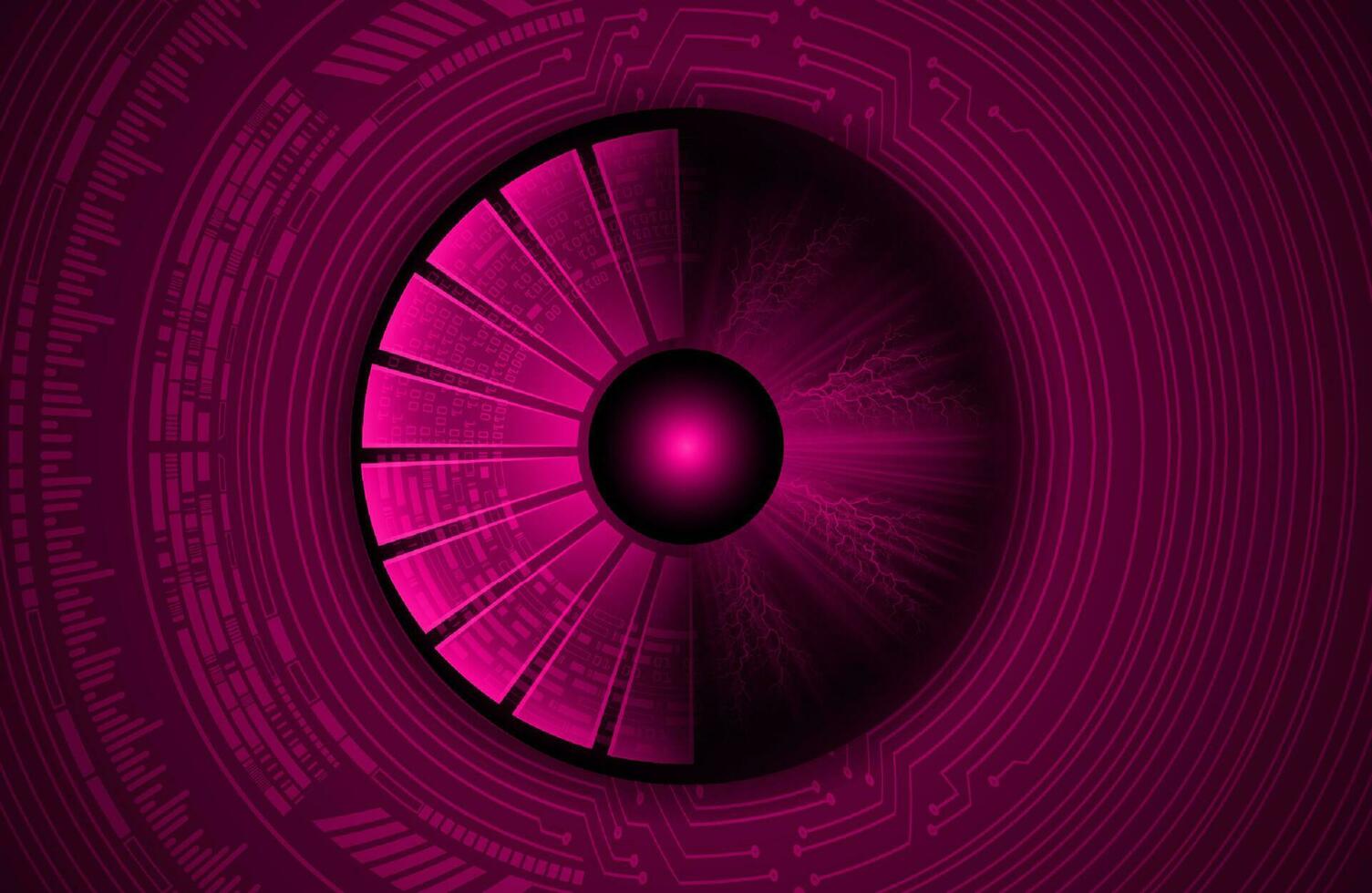 Modern Cybersecurity Technology Icon Pack with Eyes vector