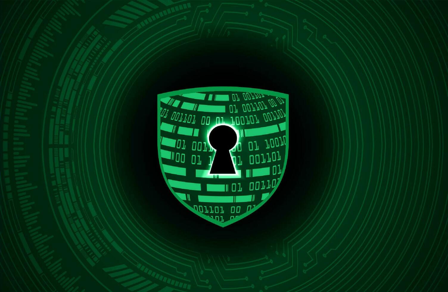 Modern Cybersecurity Technology Background with shield vector