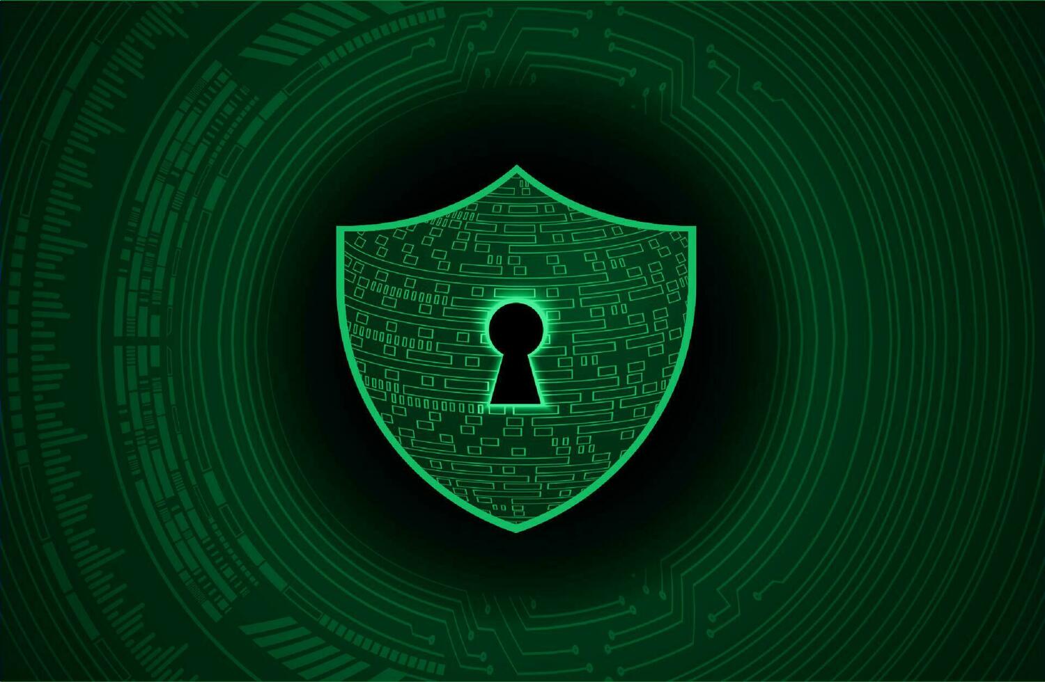 Modern Cybersecurity Technology Background with shield vector