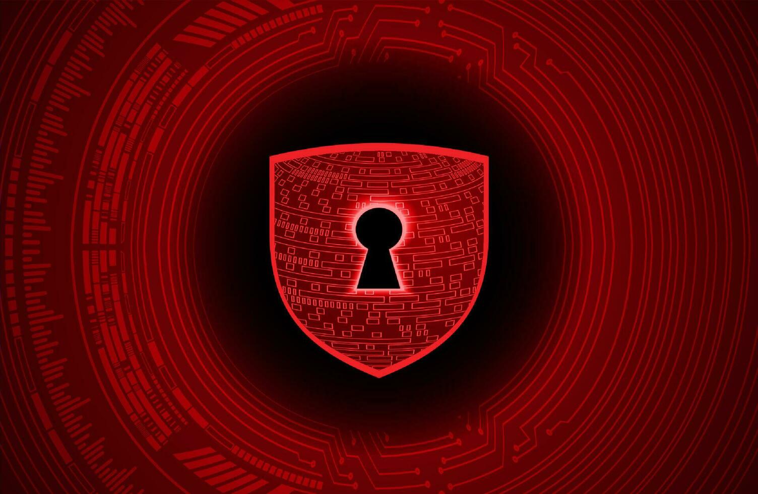 Modern Cybersecurity Technology Background with shield vector