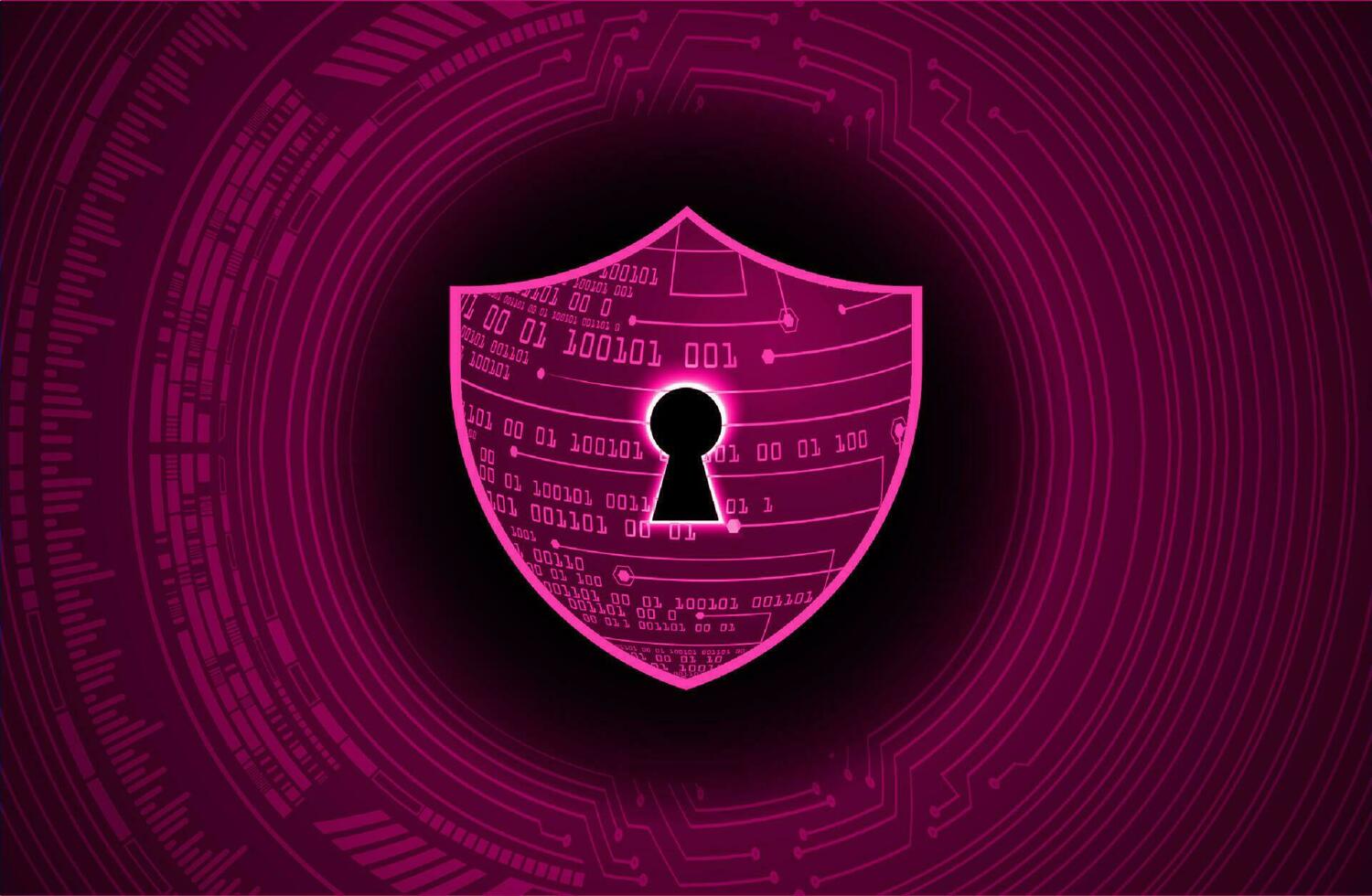 Modern Cybersecurity Technology Background with shield vector