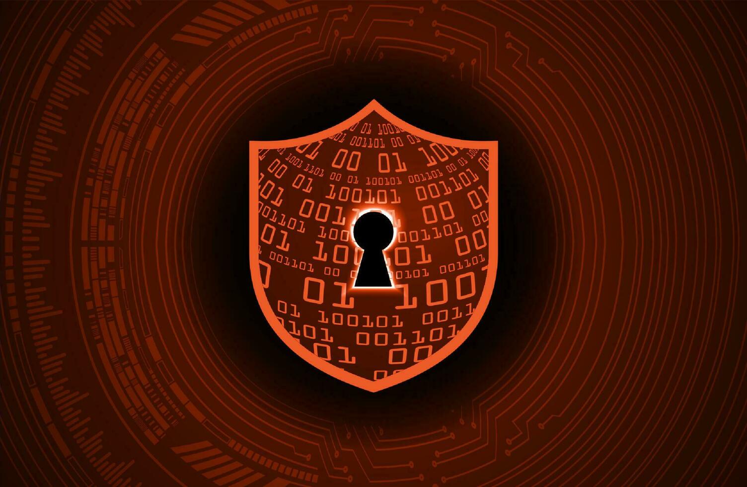 Modern Cybersecurity Technology Background with shield vector