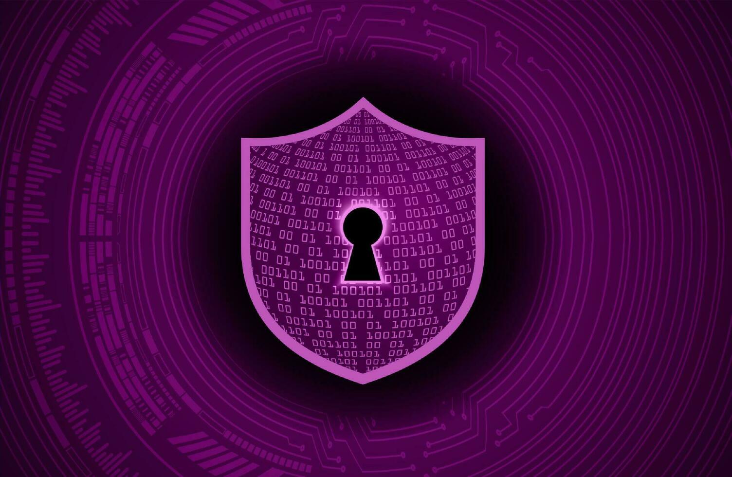 Modern Cybersecurity Technology Background with shield vector