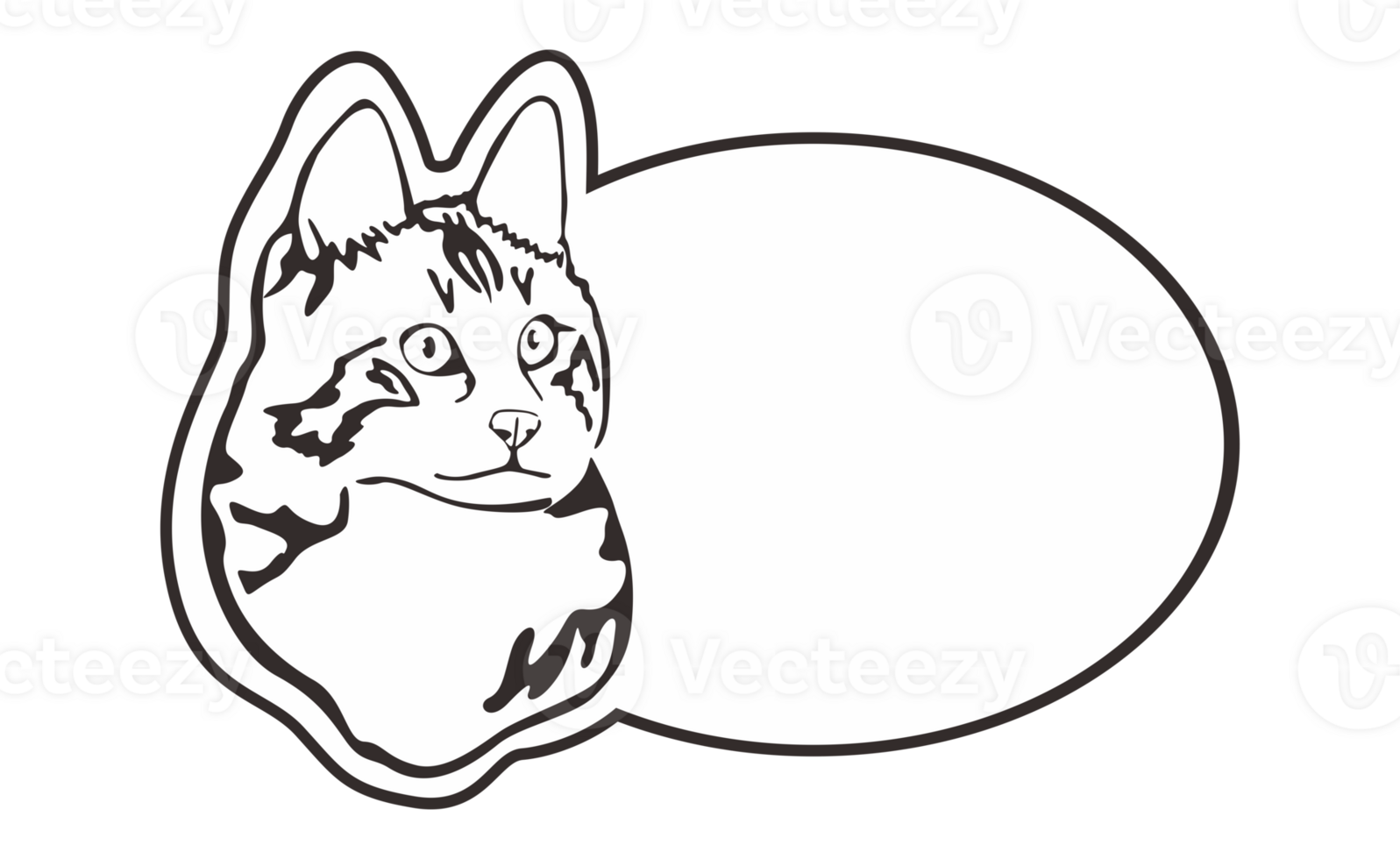 Room Name Plate With Cute Cat Theme On Transparent Background png
