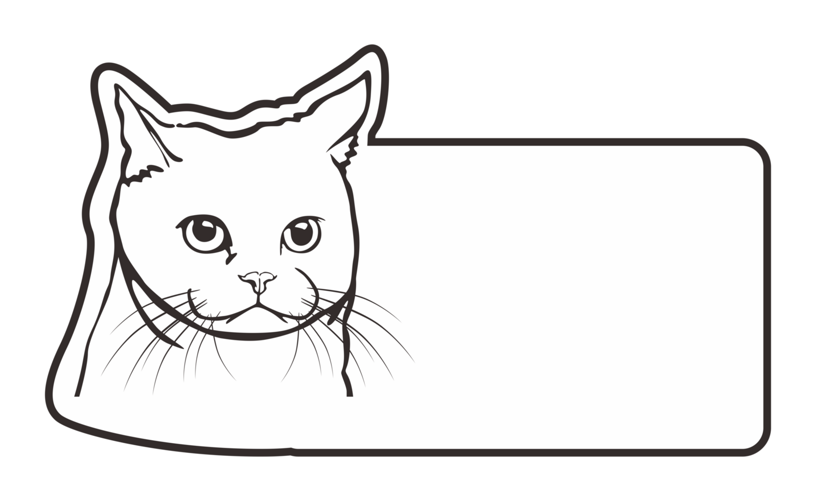 Room Name Plate With Cute Cat Theme On Transparent Background png