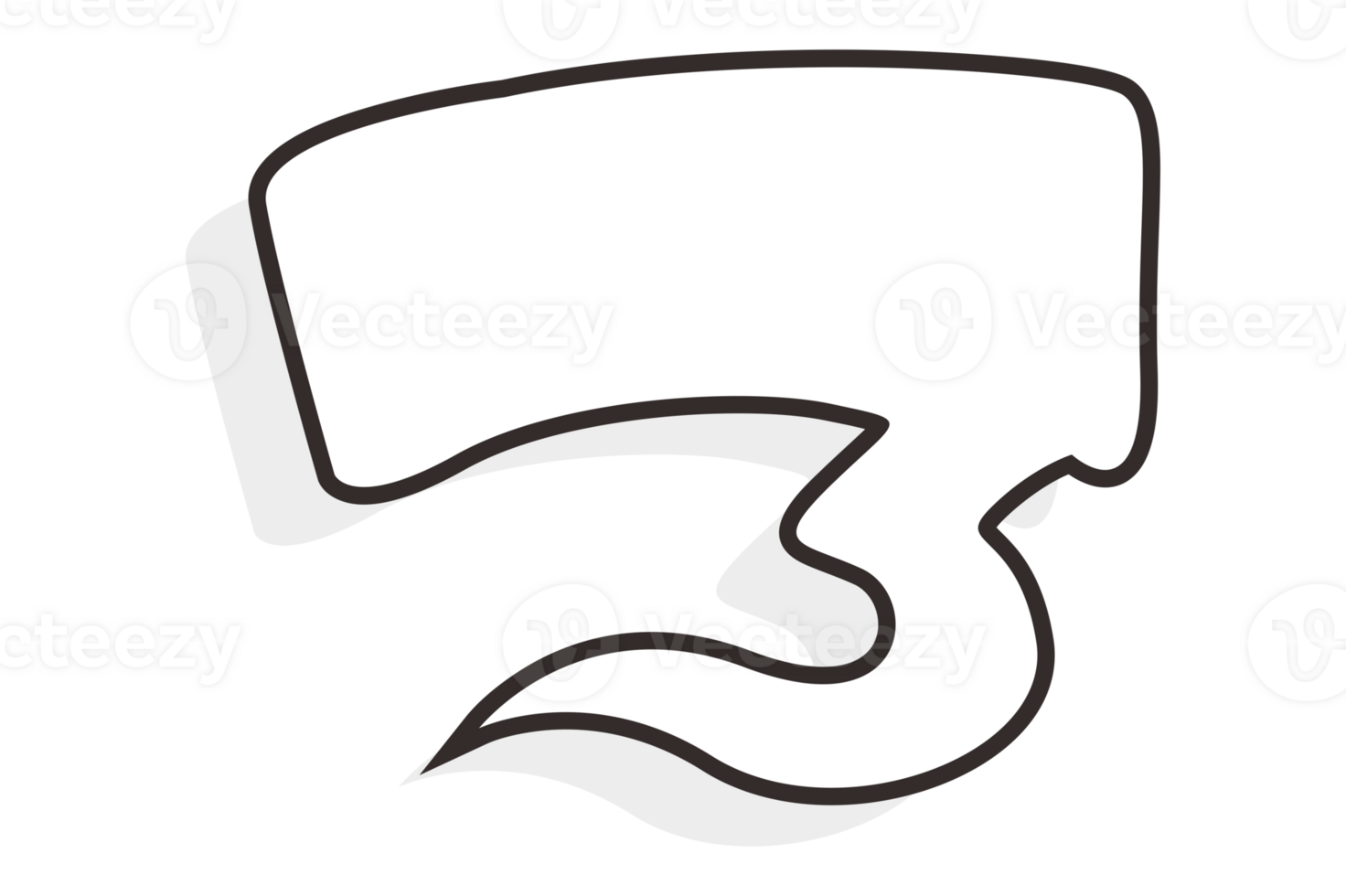 White chat balloon With Transparent Background png