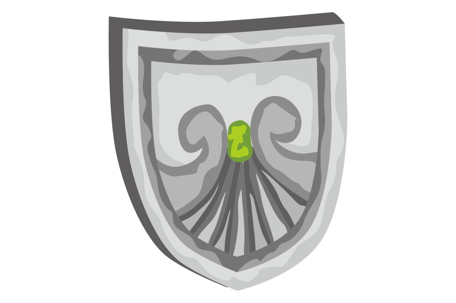 Iron Knight Shield On Transparent Background png