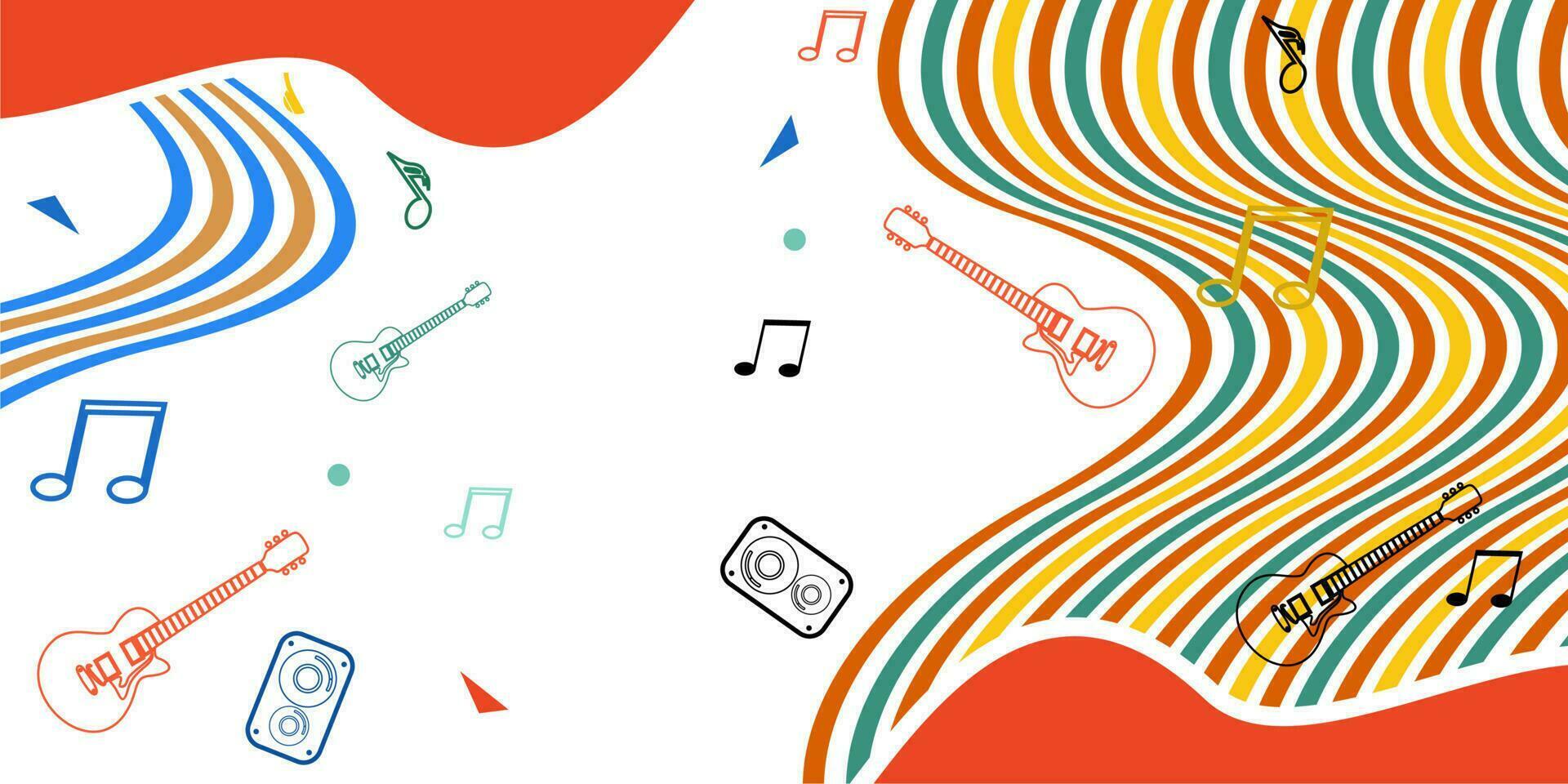 música festival antecedentes diseño para fiesta y evento. para web, bandera, póster diseño y otros vector