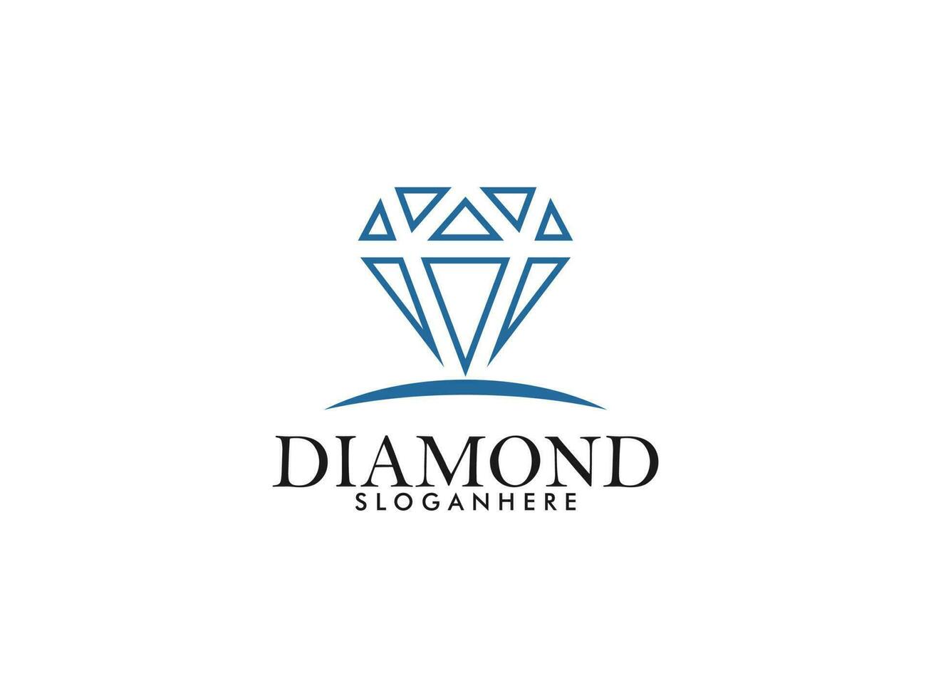 plantilla de diseño de icono y logotipo de diamante creativo vector