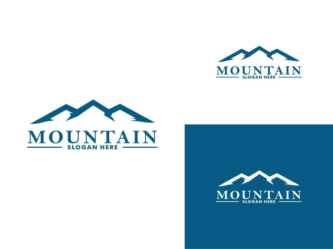 Mountain logo design vector template