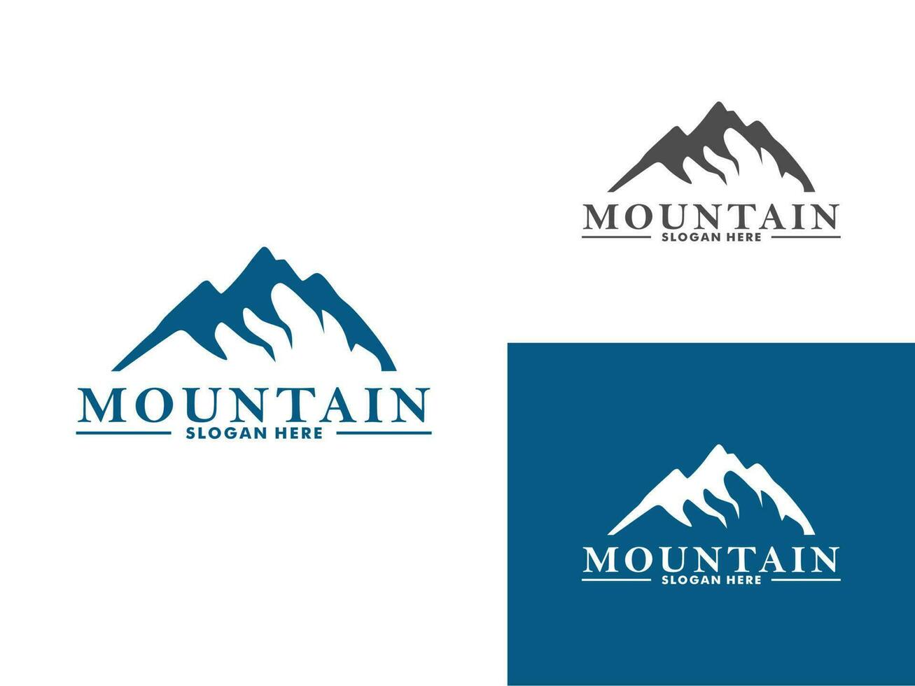 Mountain logo design vector template