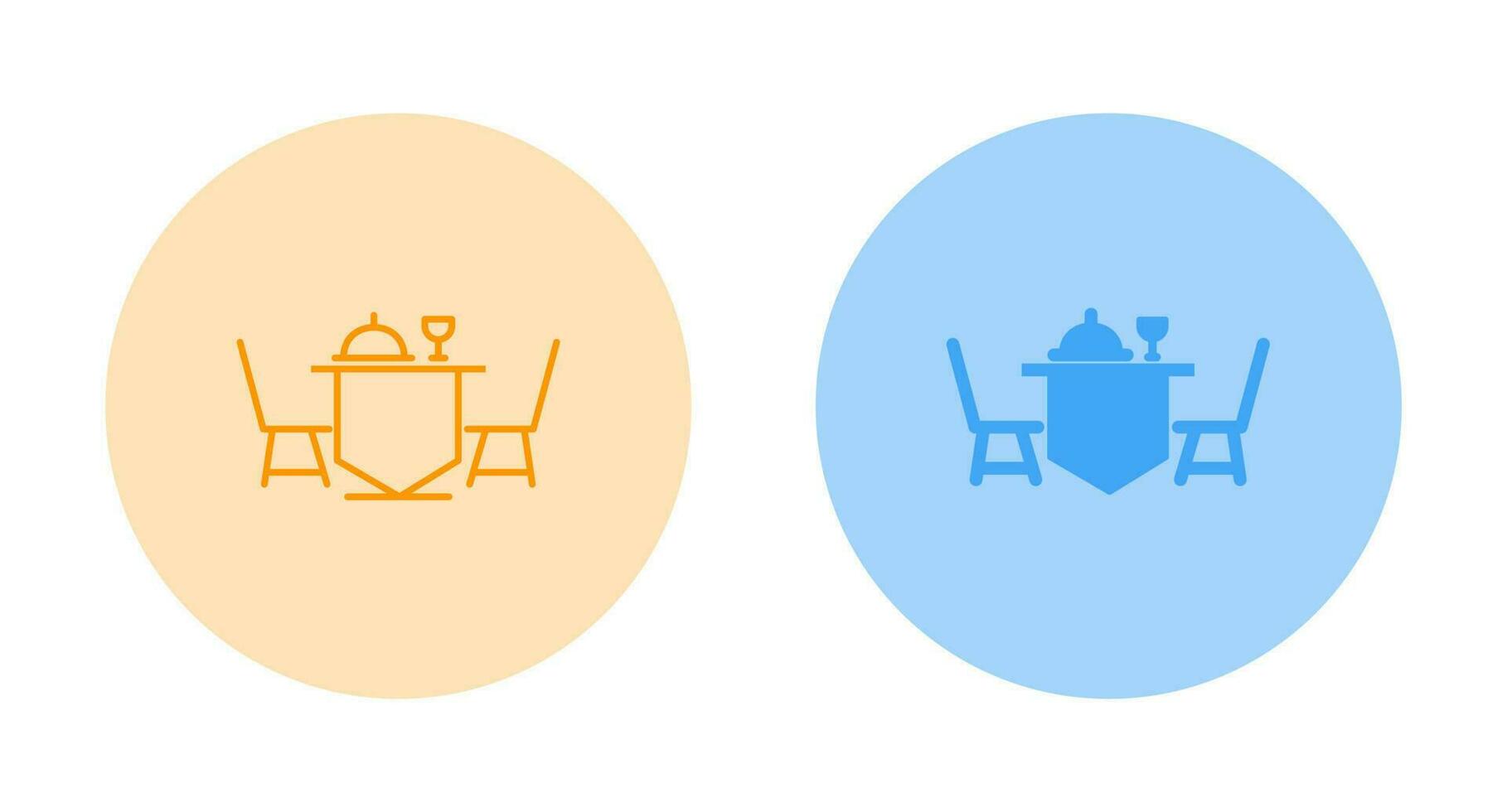 Dinner Table Vector Icon