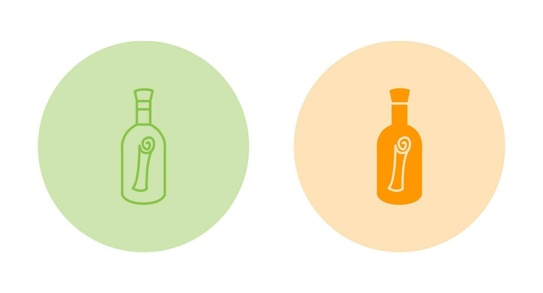 Scroll in Bottle Vector Icon