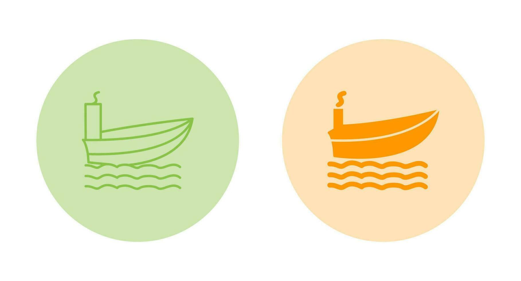 icono de vector de barco de vapor