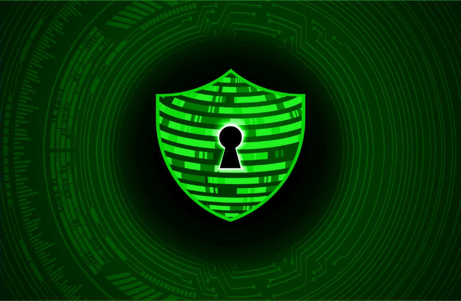 Modern Cybersecurity Technology Background with shield vector