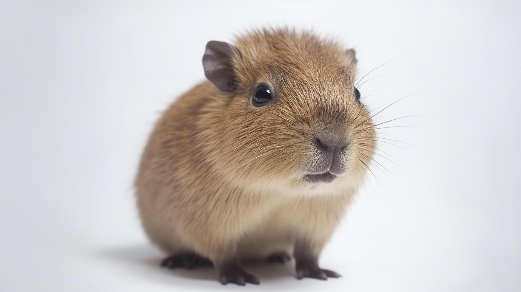 Capybara. Copy space, background. . photo