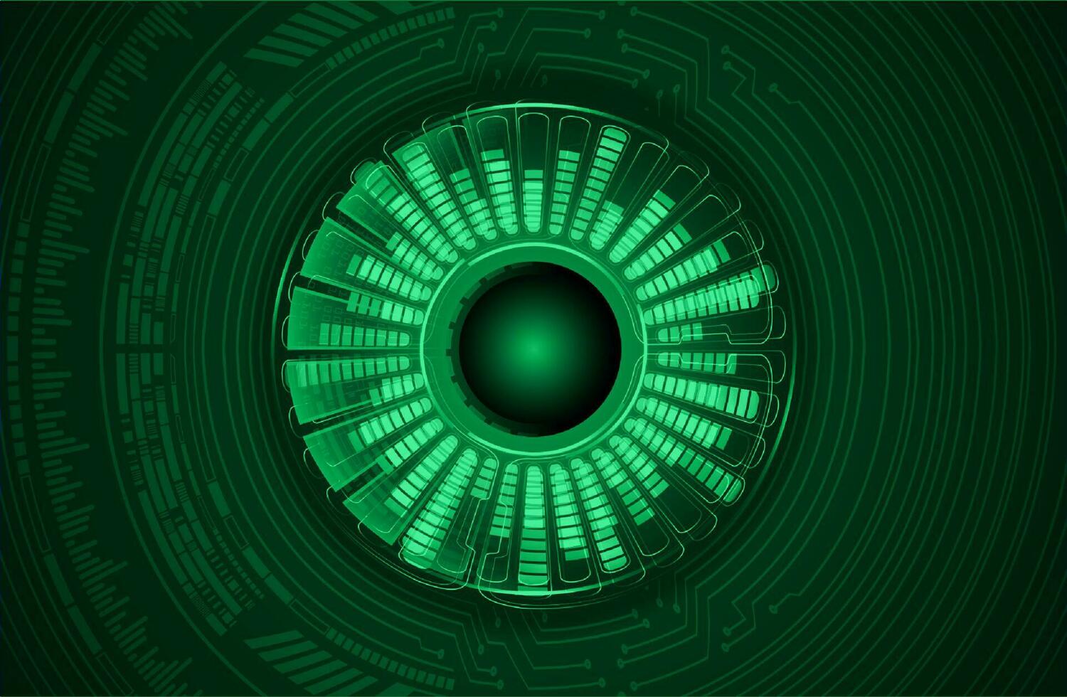 Modern Cybersecurity Eye on Technology Background vector