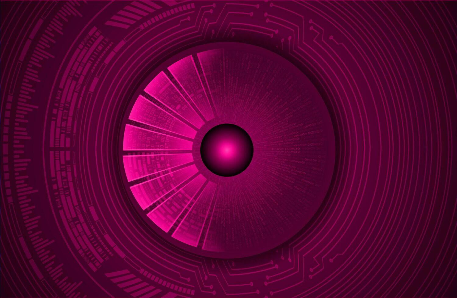 Modern Cybersecurity Eye on Technology Background vector