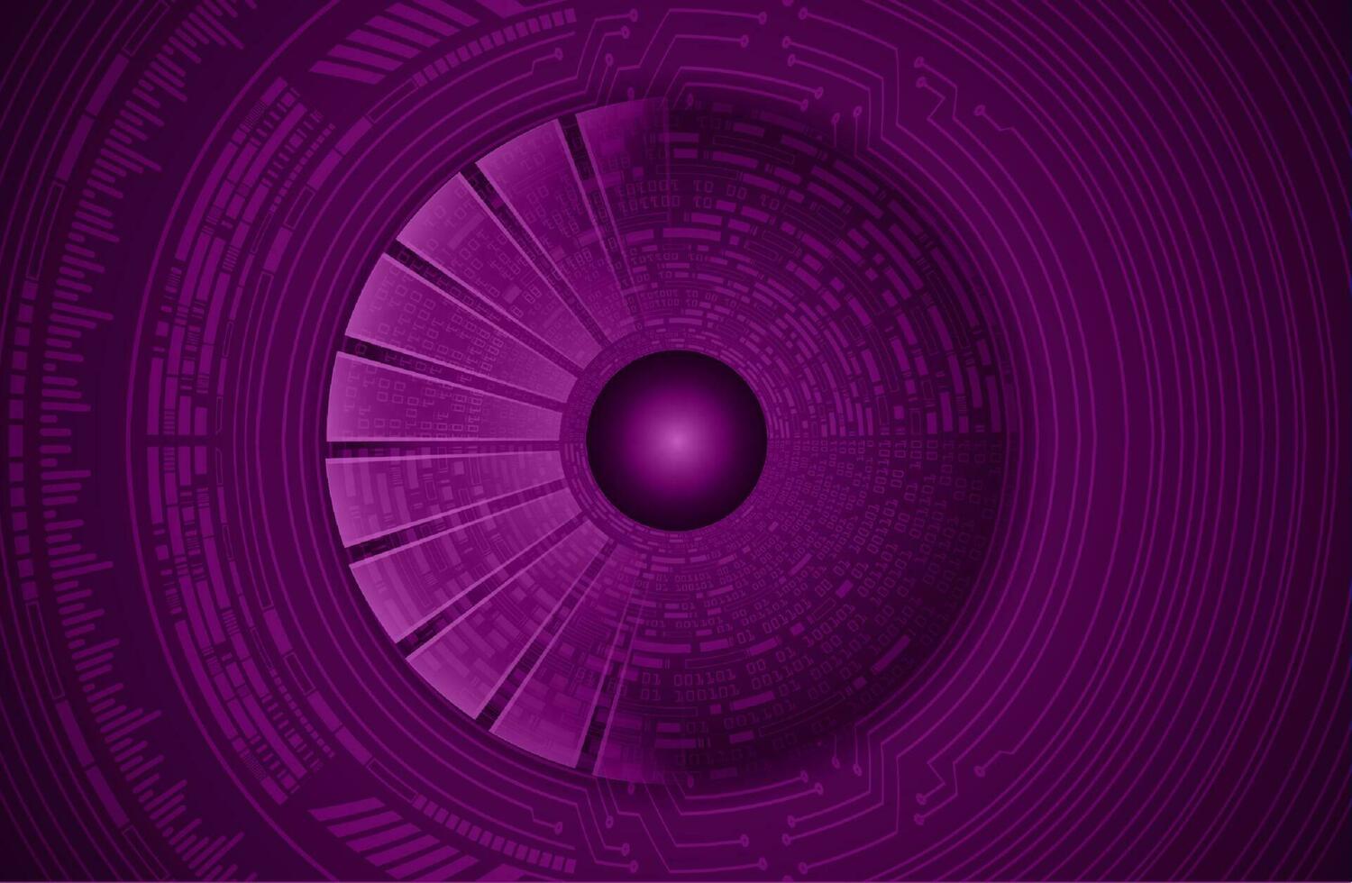 Modern Cybersecurity Eye on Technology Background vector