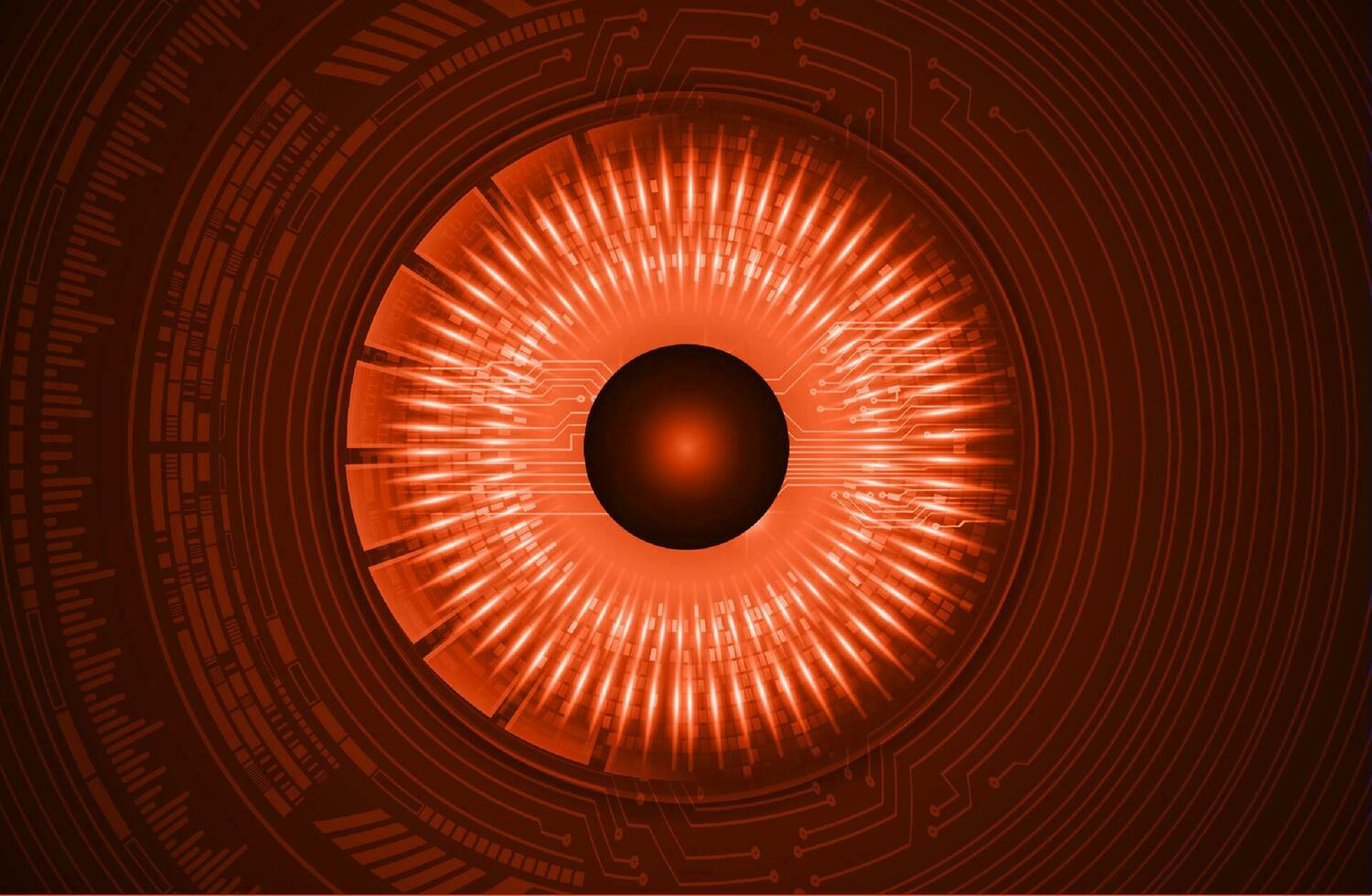 Modern Cybersecurity Eye on Technology Background vector