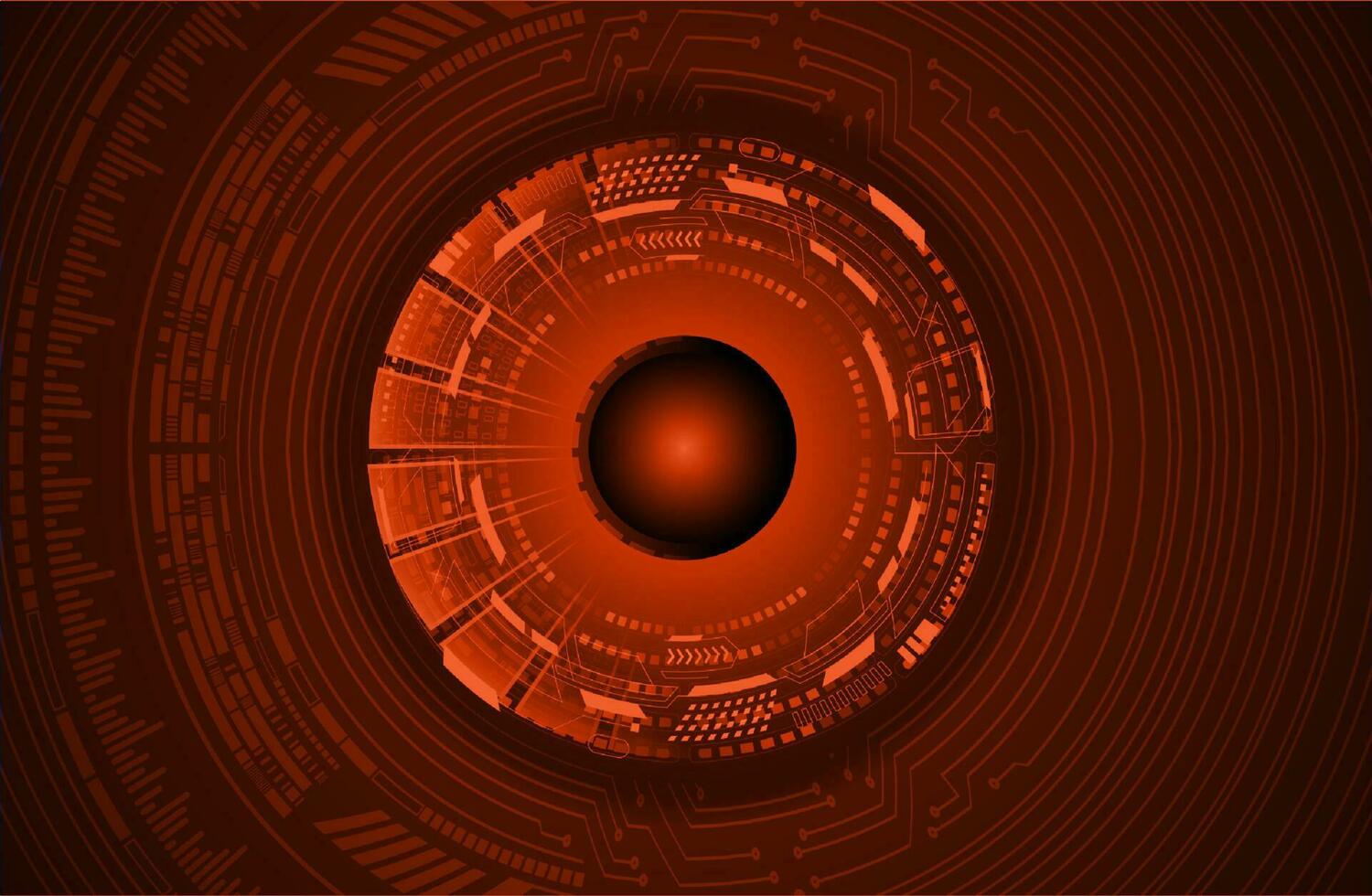 Modern Cybersecurity Eye on Technology Background vector