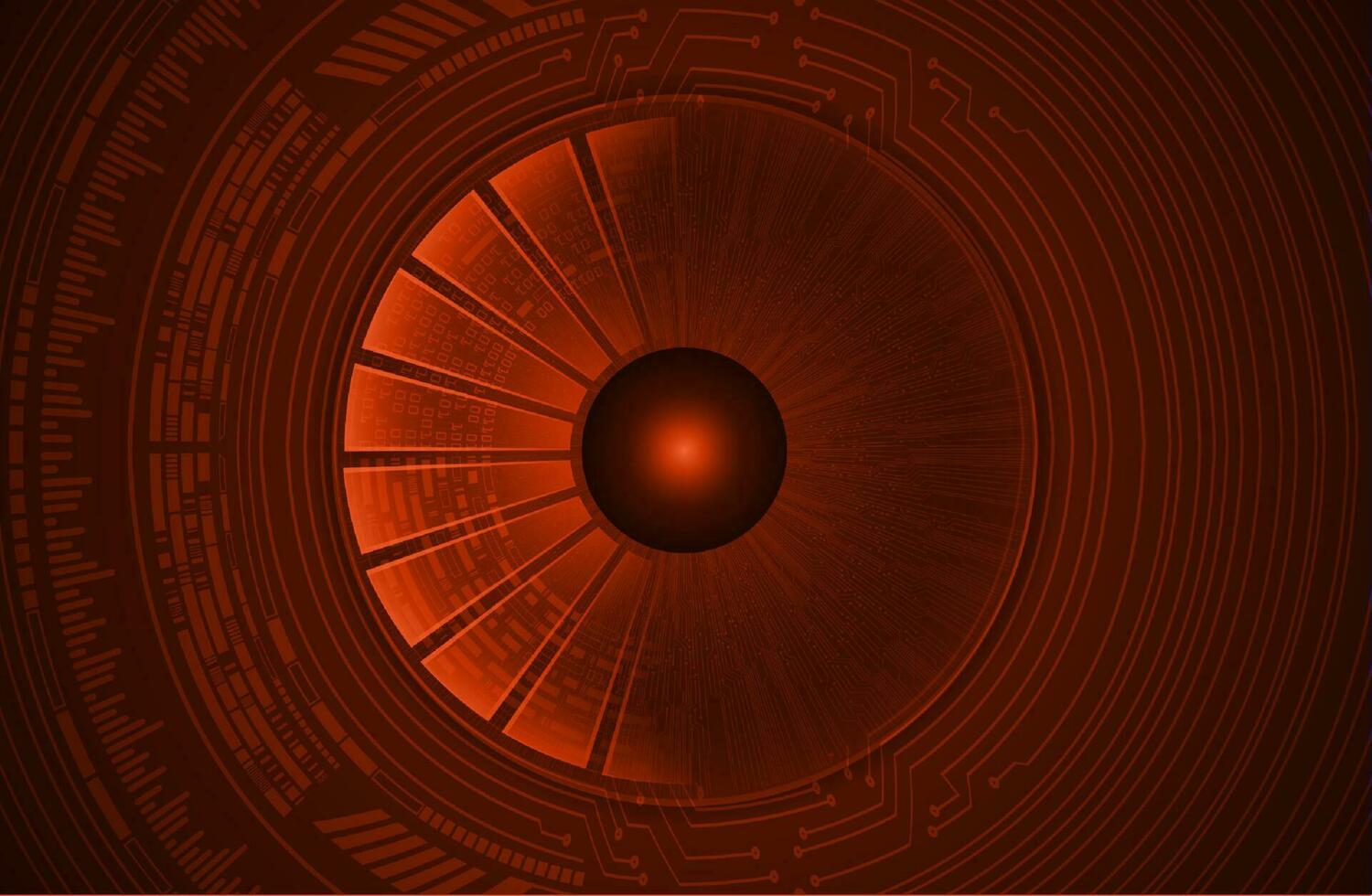 Modern Cybersecurity Eye on Technology Background vector