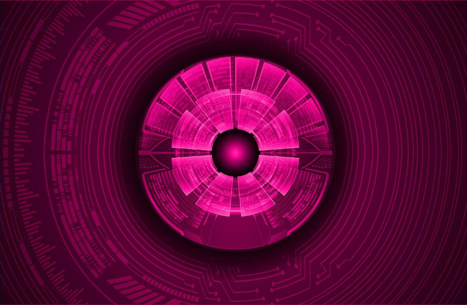 Modern Cybersecurity Eye on Technology Background vector