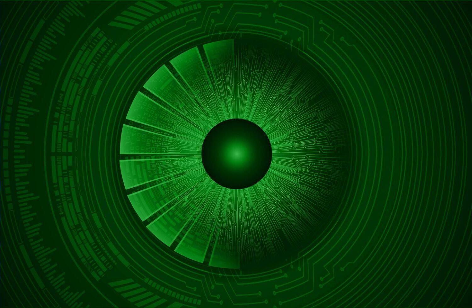 Modern Cybersecurity Eye on Technology Background vector