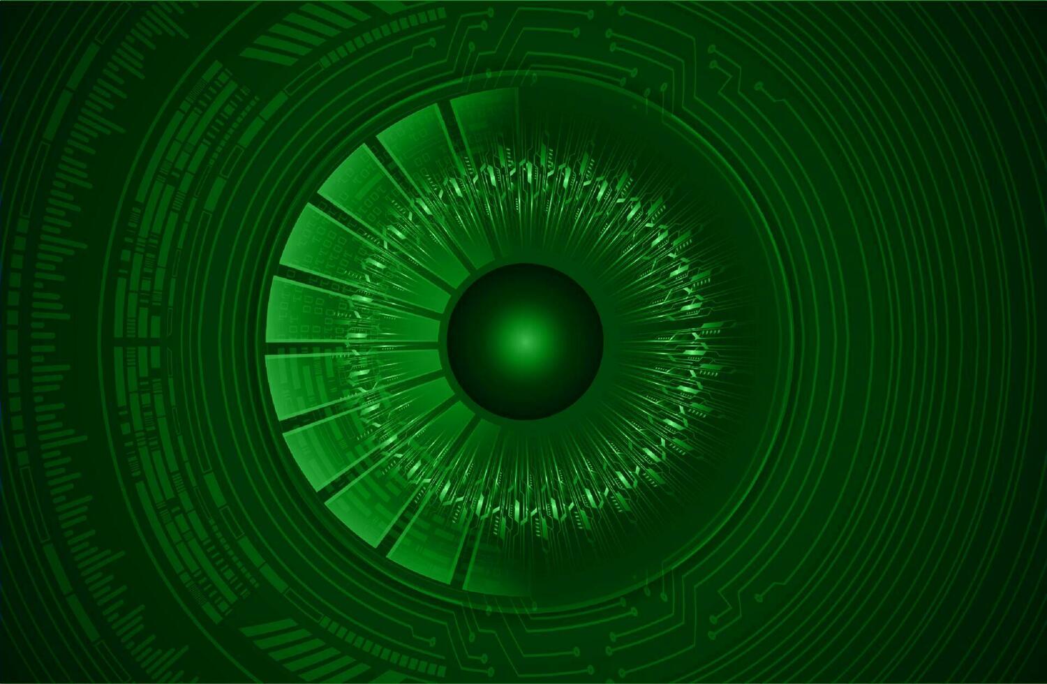 Modern Cybersecurity Eye on Technology Background vector