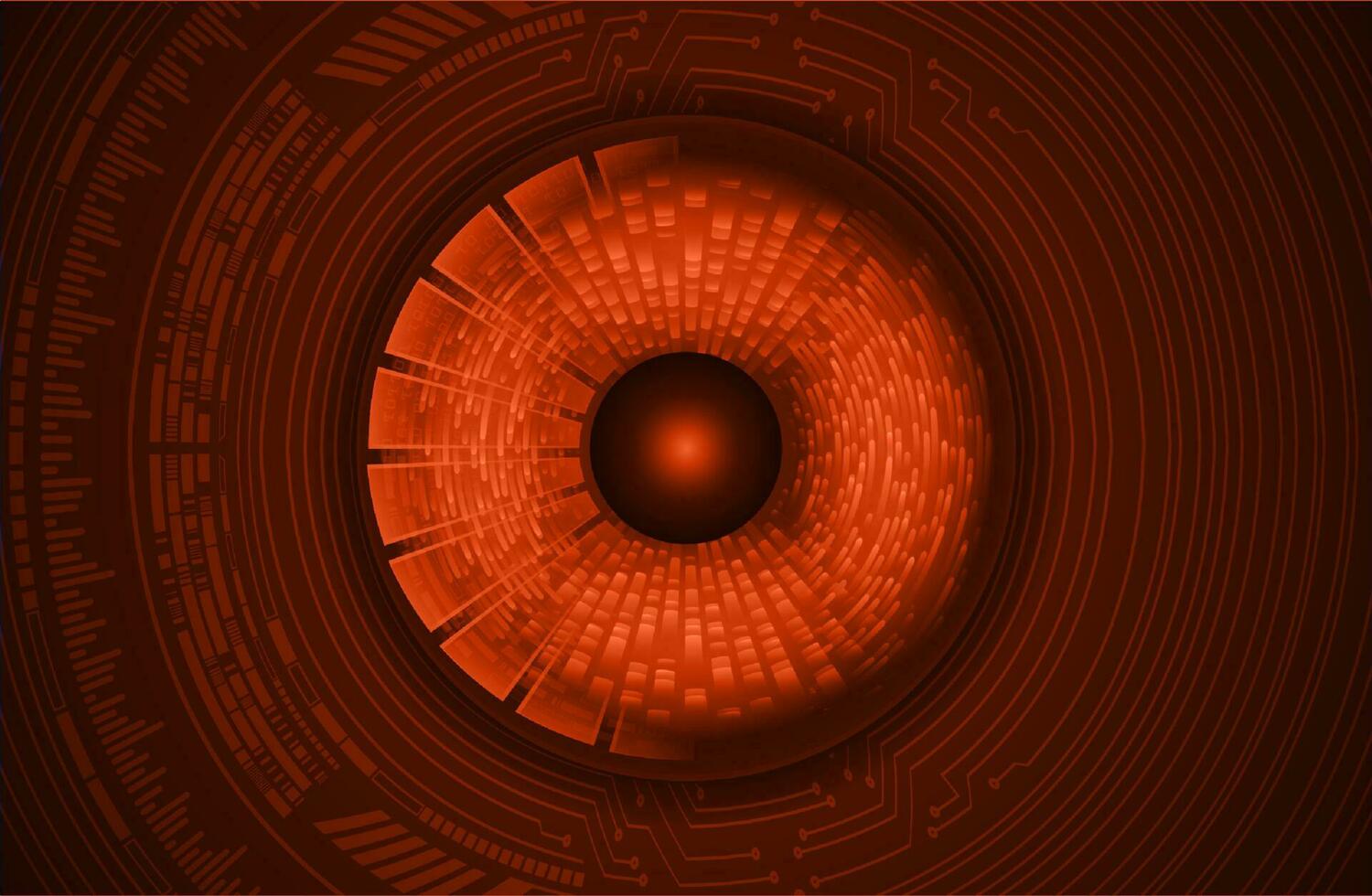Modern Cybersecurity Eye on Technology Background vector