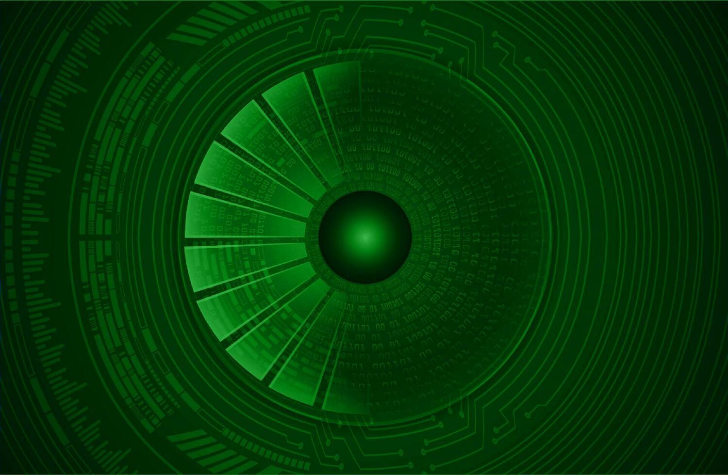 Modern Cybersecurity Eye on Technology Background vector
