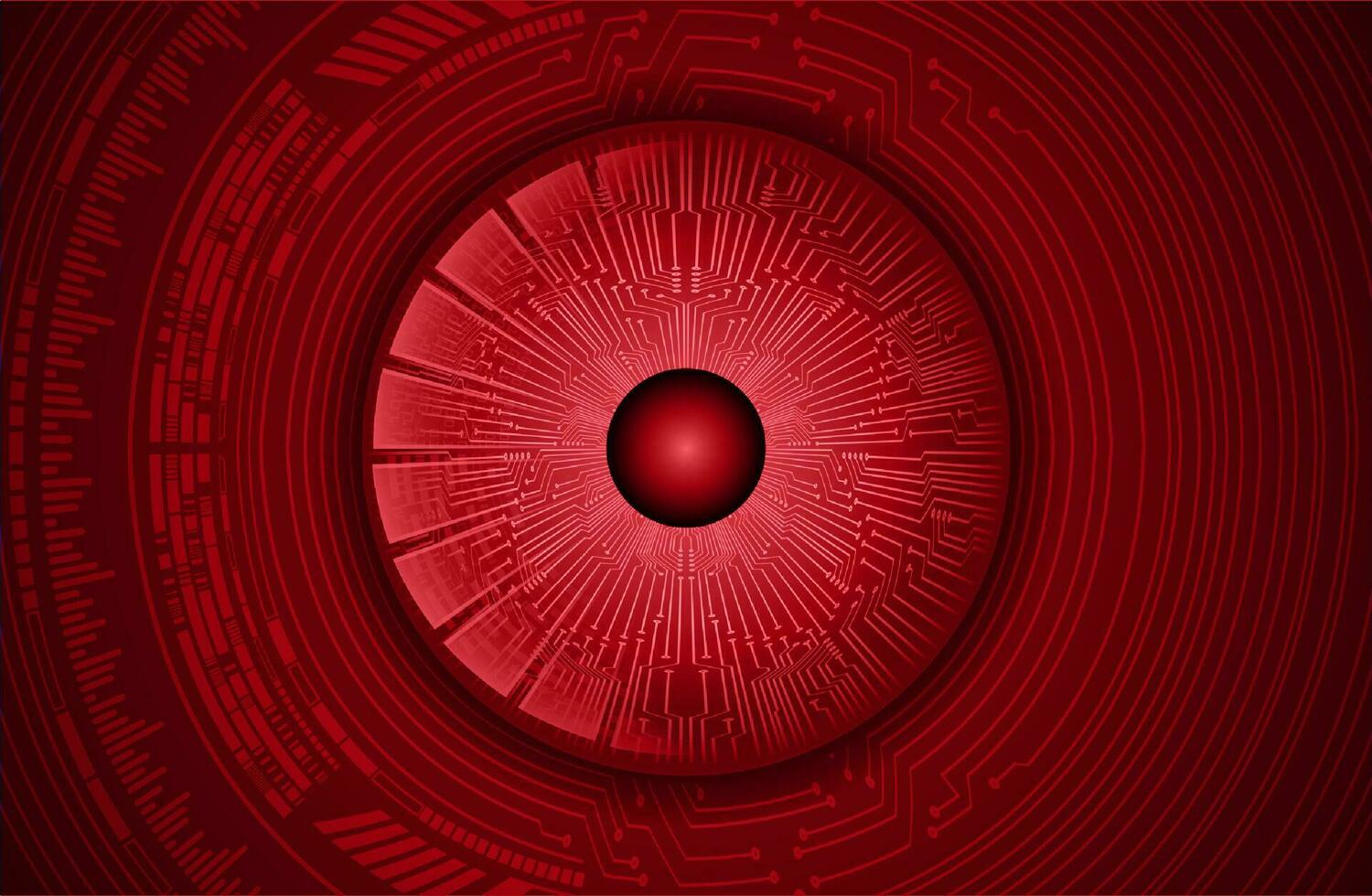 Modern Cybersecurity Eye on Technology Background vector